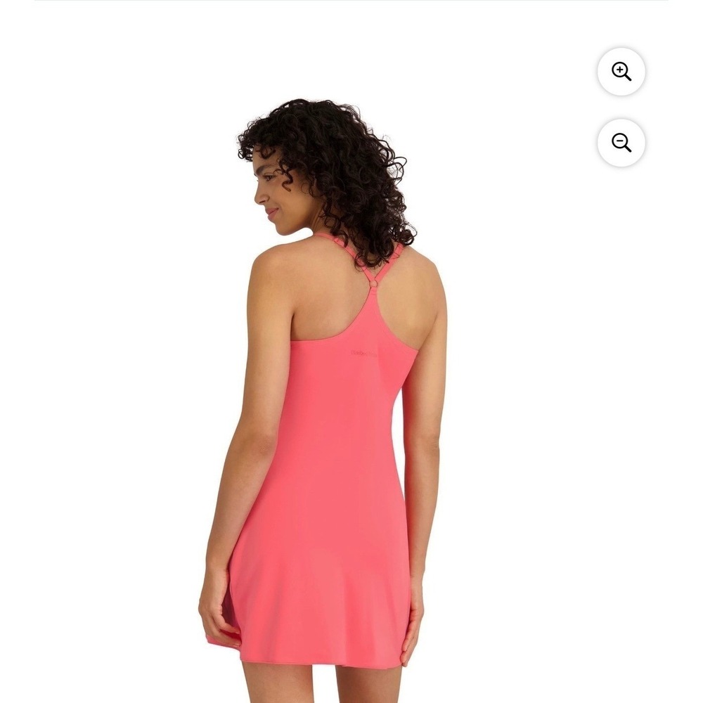 Outdoor Voices Exercise Dress Petunia Pink Built-In Shorts Pockets OV114W Size M - Picture 4 of 12